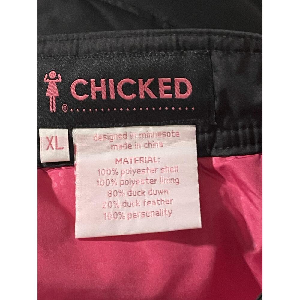 Chicked Skirt Womens Xl Black Quilted Knee Length Insulated Lined Zipper View 5